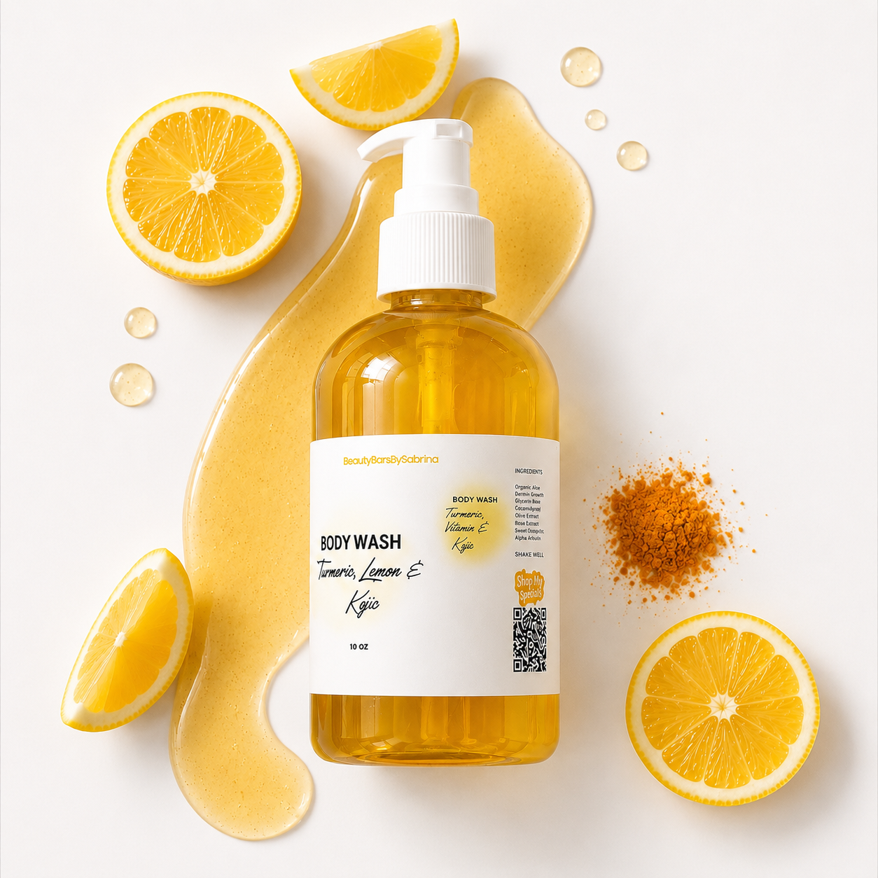 Turmeric Kojic With Lemon Body Wash