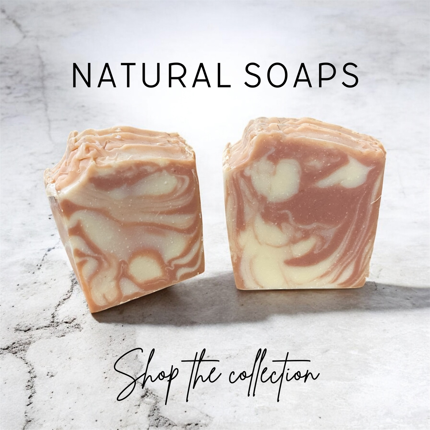 2 soaps around suds for a natural soap collection 