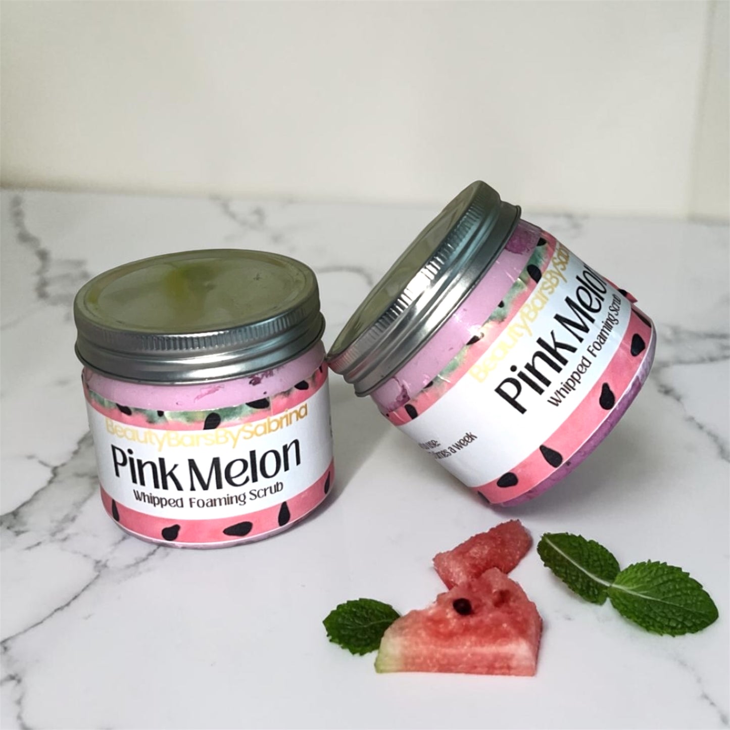 Pink Melon Foaming Scrub