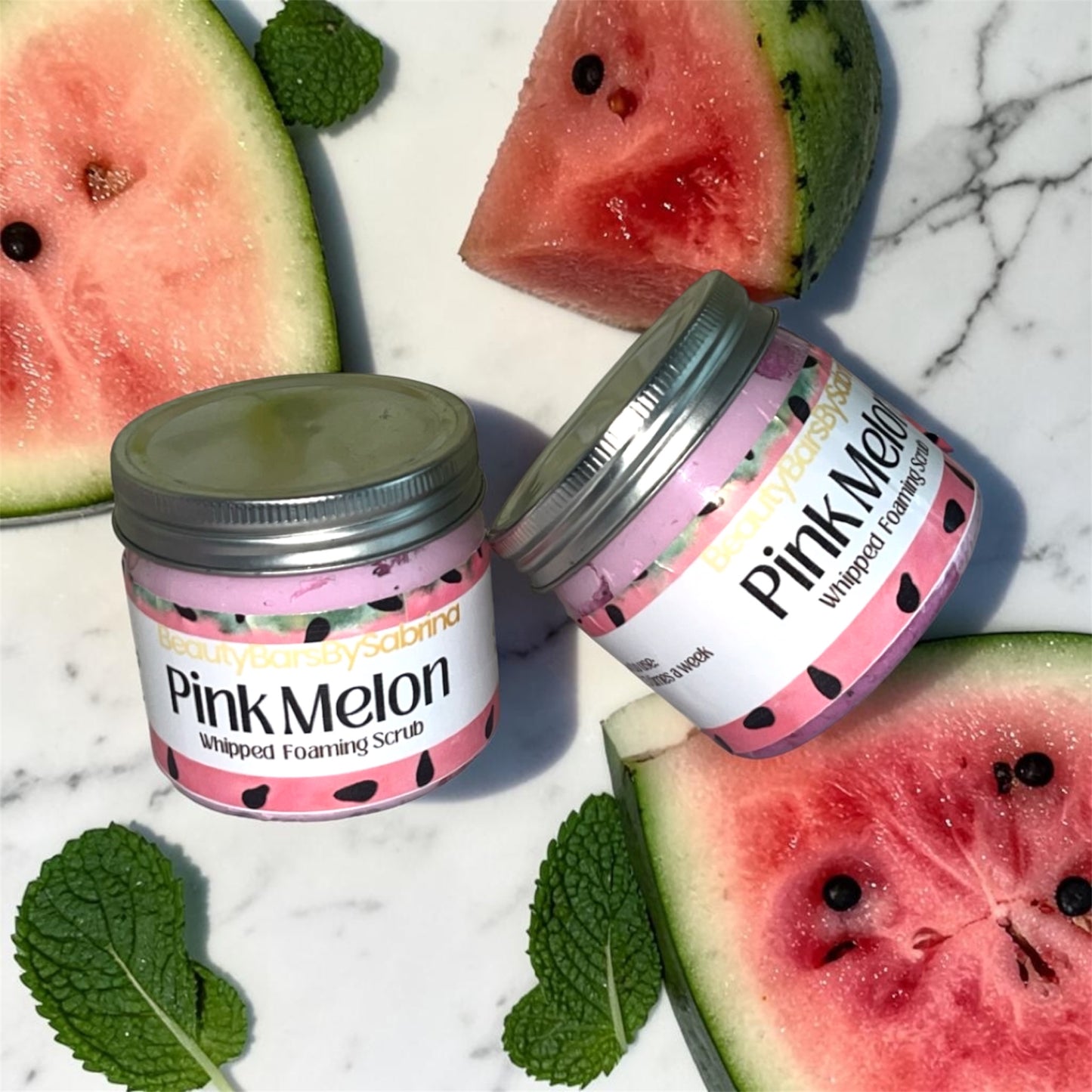 Pink Melon Foaming Scrub